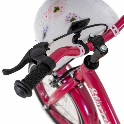 JOYSTAR Starry Girls Bike for Girls Ages 4-7 with Training Wheels, 16 , Pink Perspective: top