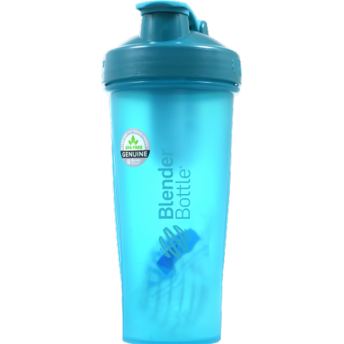 BlenderBottle Classic Loop Top Shaker Bottle, 28-Ounce, Clear