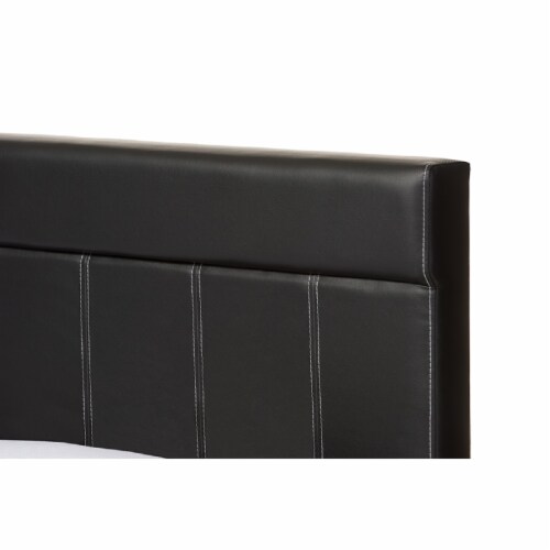 Baxton Studio Solo Modern and Contemporary Black Faux Leather Full Size Platform Bed Baxton Studio Solo Modern and Contemporary Black Faux Leather Full Size Platform Bed