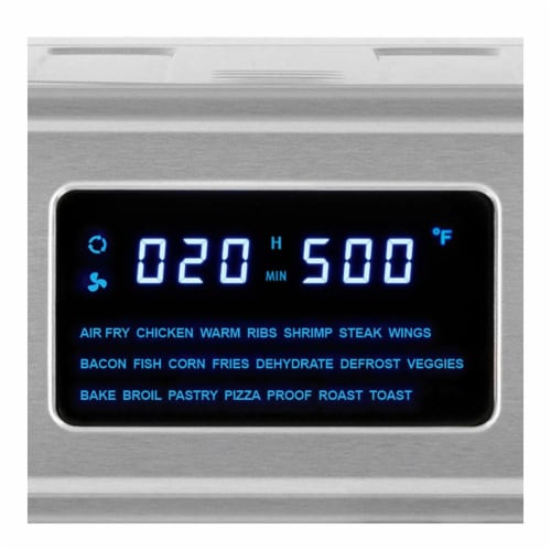 Kalorik Digital Maxx Stainless Steel Air Fryer Oven Perspective: top