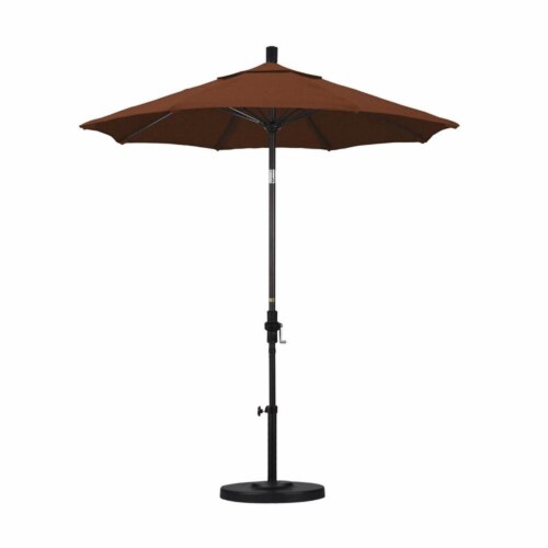 California Umbrella 7.5' Patio Umbrella in Terracotta Perspective: top