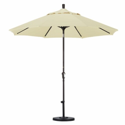 California Umbrella 9' Patio Umbrella in Canvas Perspective: top