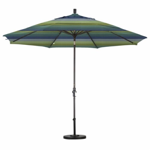 11' Patio Umbrella in Seville Seaside - California Umbrella Perspective: top