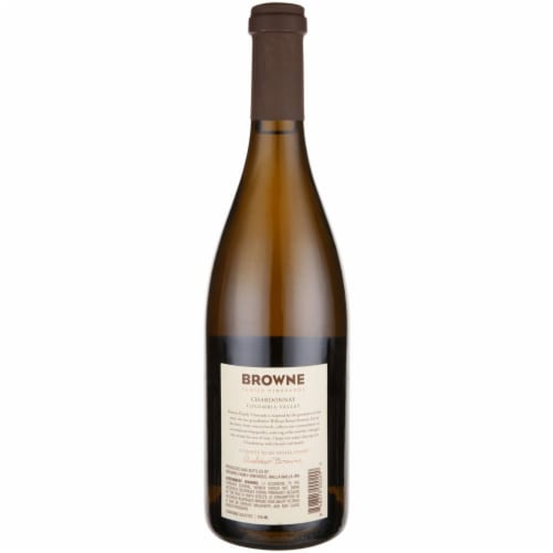 Browne Family Vineyards Bitner Estate Chardonnay Washington White Wine Perspective: top
