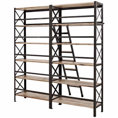 Headway Wood Bookshelf - Brown Perspective: top