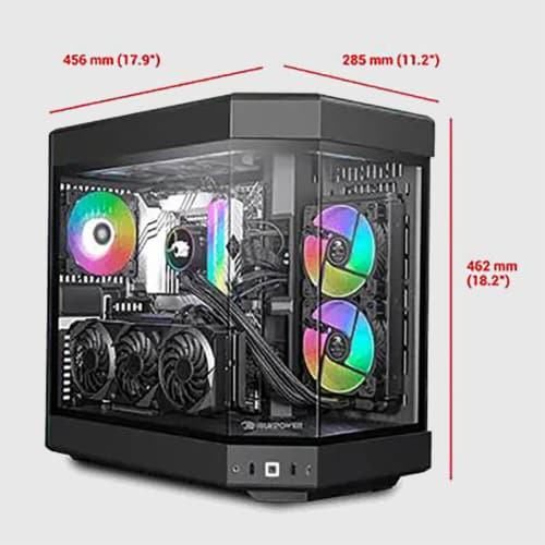 iBuyPower CSHYTEY60B HYTE Y60 Mid-Tower ATX Case - Black, 1 iBuyPower CSHYTEY60B HYTE Y60 Mid-Tower ATX Case - Black, 1