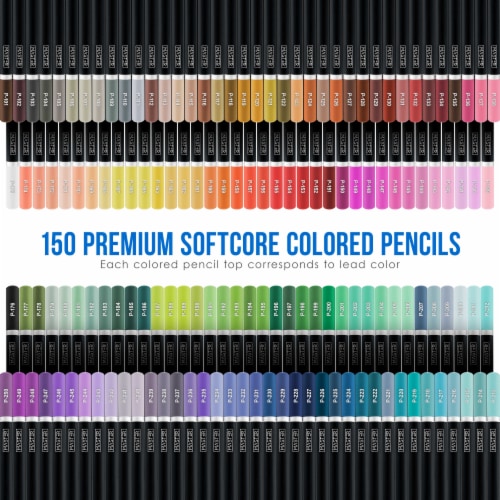 Metallic 50 Professional Colored Pencils, Pre-Sharpened Nontoxic Adult Art  Penci