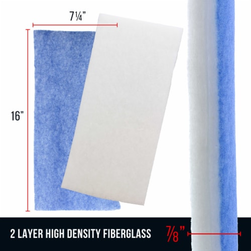 Filter Set for Portable Airbrush Spray Booth that Fits All Major Airbrush Brands - 4 Pack Perspective: top