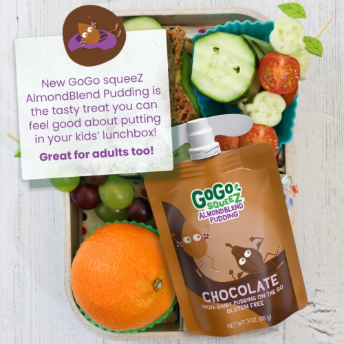 GoGo Squeez® Almond Blend Chocolate Pudding Perspective: top