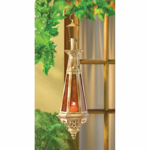 Zingz & Thingz 38373 Spire Moroccan Hanging Lantern Perspective: top