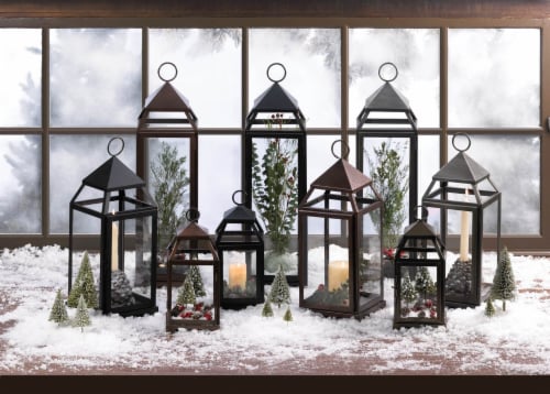 Home Locomotion 10014126 Bronze Contemporary Lantern Perspective: top
