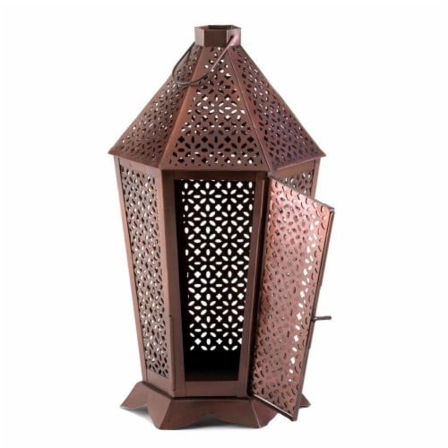 Home Decor Byzantine Pewter Lantern Perspective: top