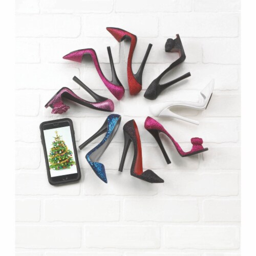 Black Bow Shoe Phone Holder Perspective: top