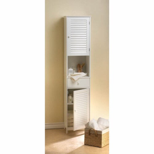 Accent Plus 10018188 Nantucket Tall Cabinet Perspective: top