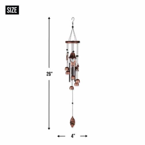 Summerfield Terrace 10018630 26 in. Bronze Cats Wind Chimes Perspective: top