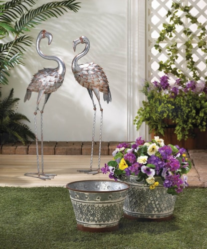 Summerfield Terrace 10018834 Metal Galvanized Planters Perspective: top