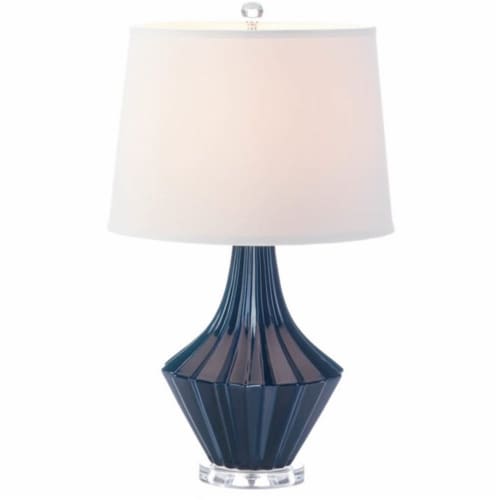 Zingz & Thingz Nikki Chu Mason Ceramic Table Lamp in Blue and White Perspective: top