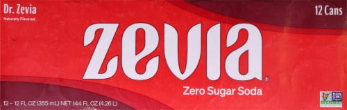 Zevia® Dr Zevia® Soda Cans Perspective: top