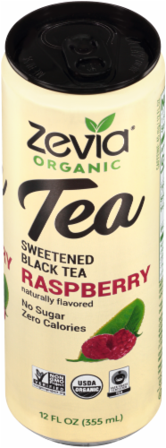 Zevia Organic Sweetened Raspberry Black Iced Tea Perspective: top