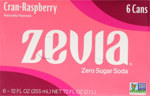 Zevia® Zero Sugar Cran-Raspberry Soda Perspective: top