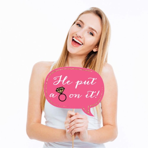 Big Dot of Happiness Girls Night Out - Bachelorette Party Photo Booth Props Kit - 20 Count Perspective: top