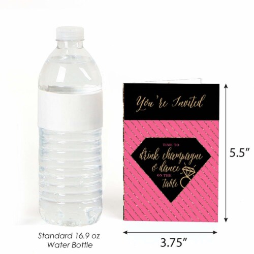 Big Dot of Happiness Girls Night Out - Fill-in Bachelorette Party Invitations (8 count) Perspective: top