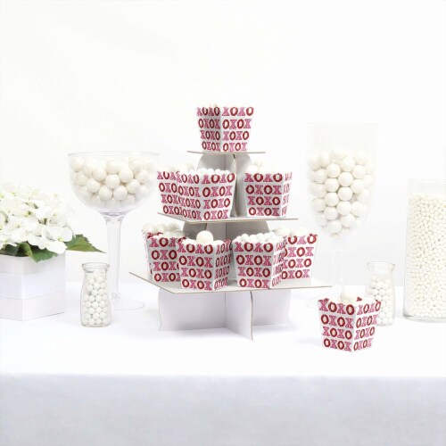 Big Dot of Happiness Conversation Hearts Mini Favor Valentine's Day Treat Candy Boxes 12 Ct Perspective: top