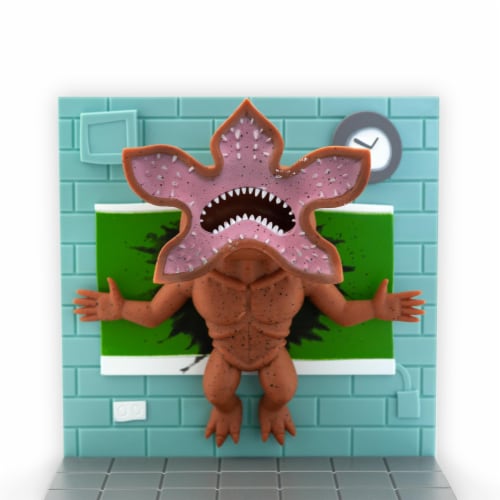 Stranger Things Eleven Vs. Demogorgon Exclusive Diorama | SuperEmoFriends Design Perspective: top