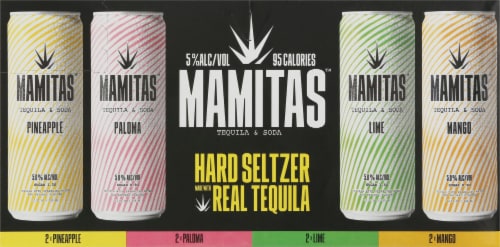 Mamitas™ Tequila & Soda Hard Seltzer Variety Pack Perspective: top