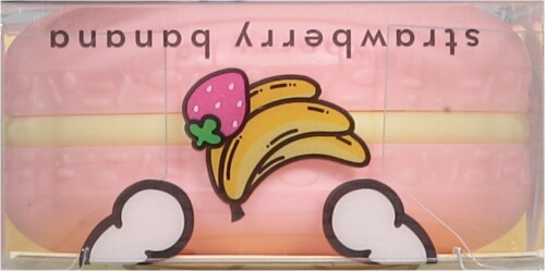 The Creme Shop® My Melody™ Strawberry Banana Macaron Lip Balm Perspective: top
