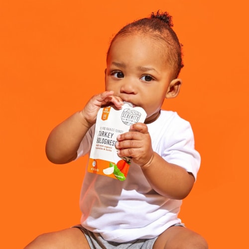 Serenity Kids Turkey Bolognese with Bone Broth, Organic Vegetables & Herbs Pouch, 3.5oz Perspective: top