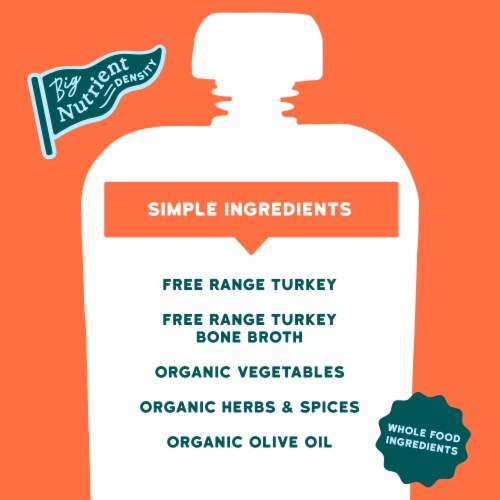 Serenity Kids Turkey Bolognese with Bone Broth, Organic Vegetables & Herbs Pouch, 3.5oz Perspective: top