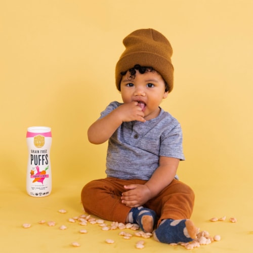 Serenity Kids Grain Free Puffs, Carrot & Beet, 1.5oz Perspective: top