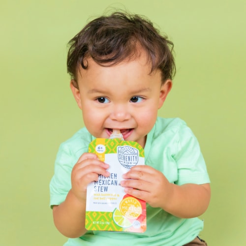 Serenity Kids Chicken Mexican Stew with Organic Vegetables Pouch, 3.5oz Perspective: top