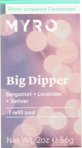 Myro Big Dipper Deodorant Refill Pod Perspective: top