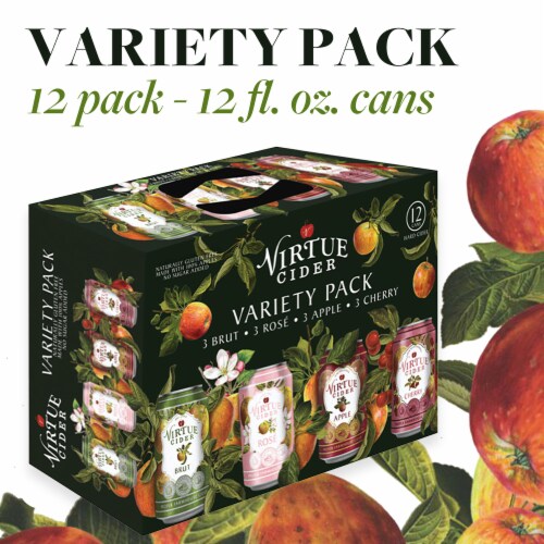 Virtue Cider Michigan Series Hard Cider Variety Pack Perspective: top