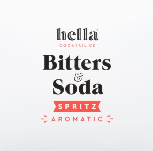 Hella Cocktail Co. Bitters & Soda Non-Alcoholic Spritz Perspective: top