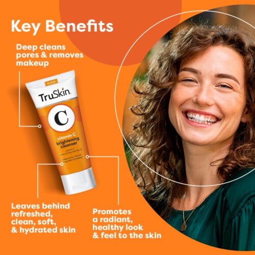 TruSkin™ Vitamin C Brightening Cleanser for Face Perspective: top