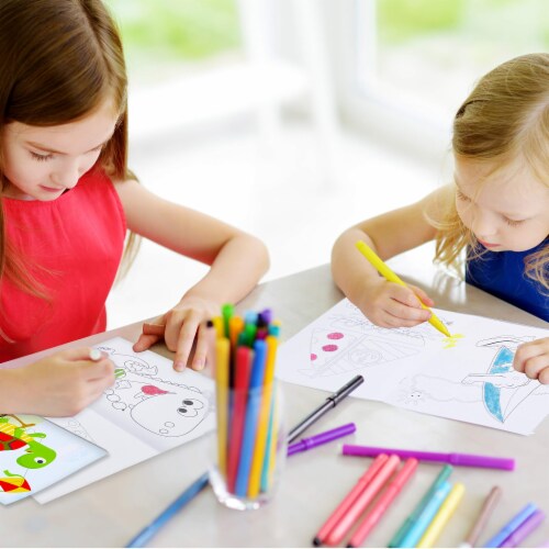 Neliblu Value Coloring Books (24) - Kids Fun & Learning at Home & School! Perspective: top