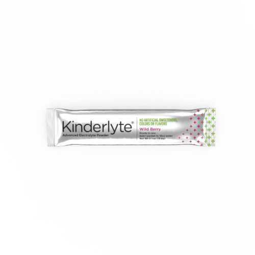 Kinderlyte Wild Berry Electrolyte Powder 6 Count Perspective: top