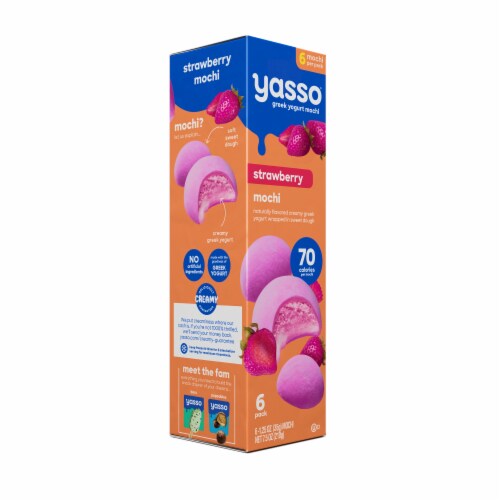 Yasso Frozen Greek Yogurt Strawberry Mochi Perspective: top