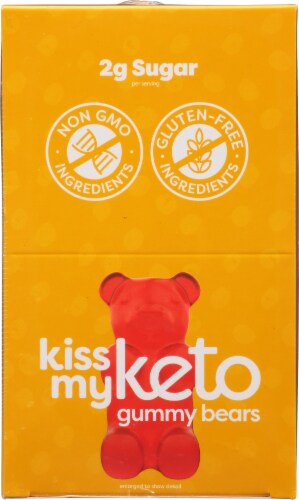 Kiss My Keto Peach Apple & Strawberry Keto Gummies Perspective: top