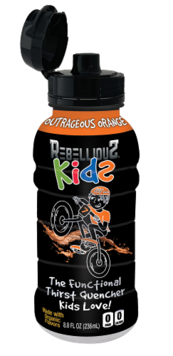Rebellious® Kids Outrageous Orange Perspective: top