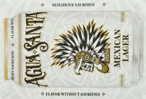 Figueroa Mountain Brewing Co. Agua Santa Mexican Lager Beer Perspective: top