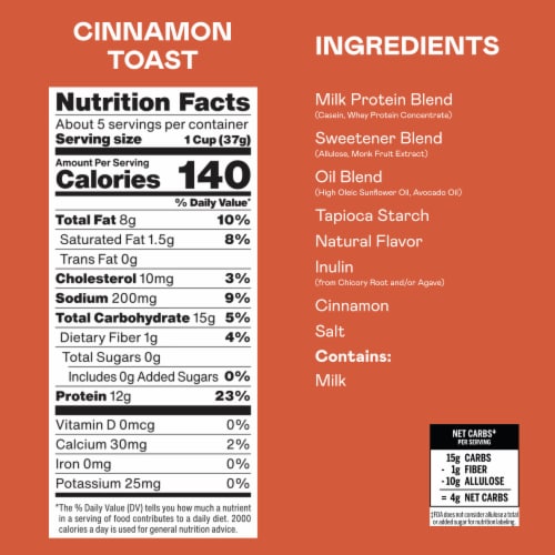 Magic Spoon® Grain Free Cinnamon Roll Cereal Perspective: top