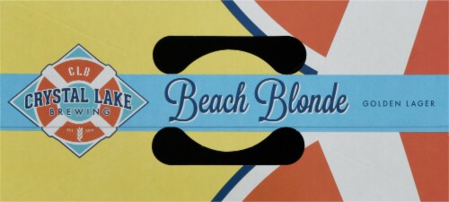 Crystal Lake Brewing Beach Blonde Golden Lager Perspective: top