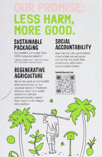 Harmless Harvest Organic Coconut Water Perspective: top