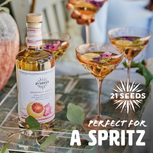 21 SEEDS Grapefruit Hibiscus Blanco Tequila Perspective: top