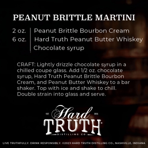 Hard Truth Peanut Brittle Bourbon Cream Perspective: top