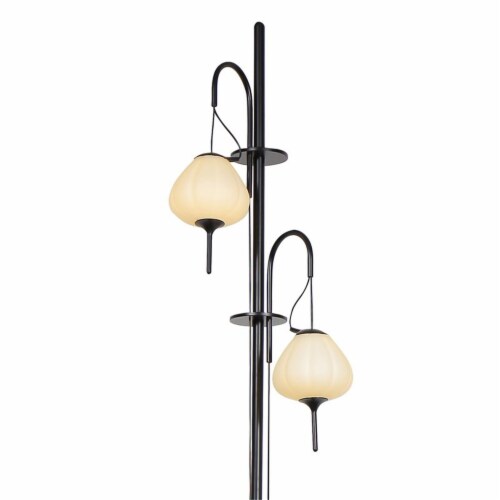 VONN Lecce 70 ETL Certified Integrated LED Aluminum Floor Lamp in Black Perspective: top